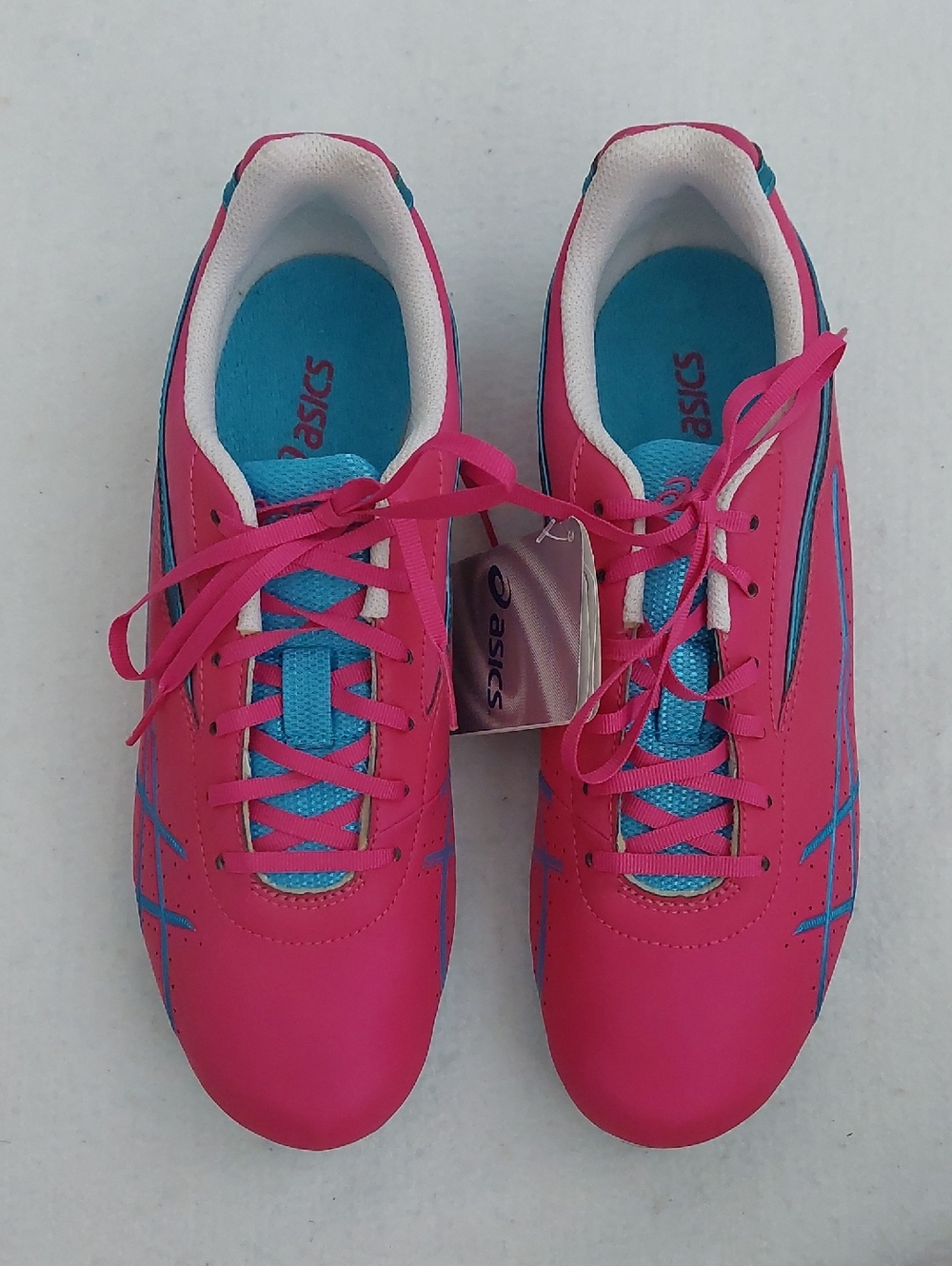 ASICS Hot Pink and Teal Hyper-Rocketgirl SP4 Track & Field Running Shoe NWT - Picture 9 of 10